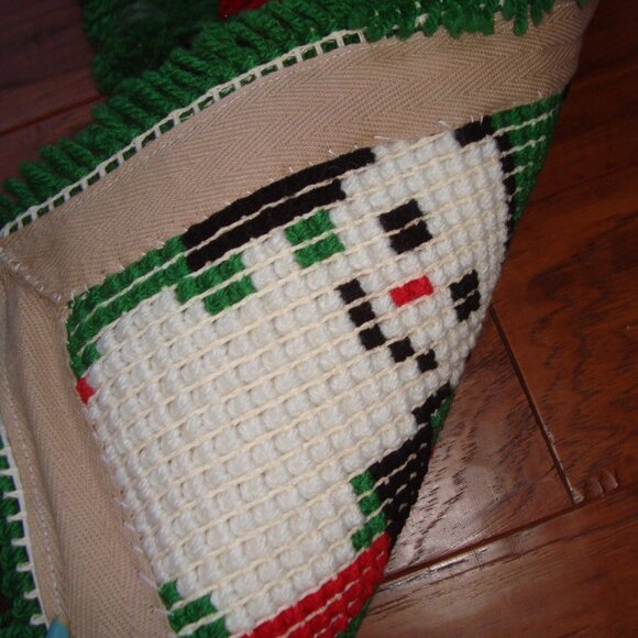 Handmade Christmas Latch Hook Wall Decor Snowmen Noel - Picture 5 of 5